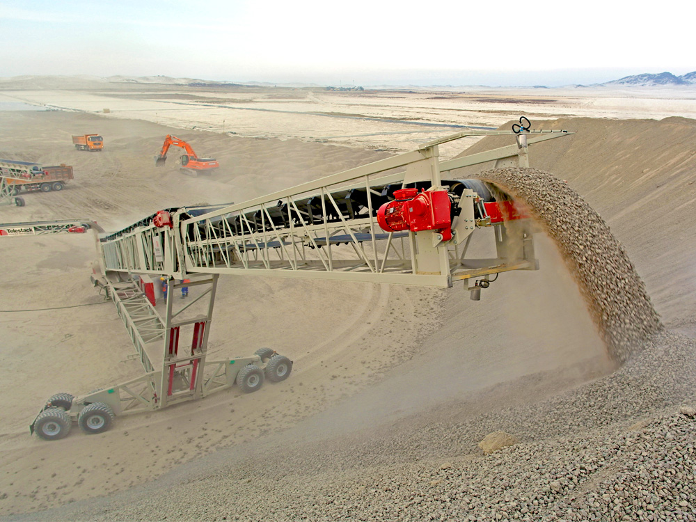 МОБІЛЬНІ РАДІАЛЬНІ ТЕЛЕСКОПІЧНІ КОНВЕЄРИ